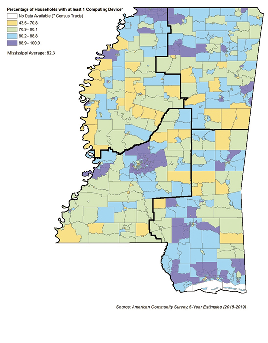 Image of map of Mississippi, description in caption.