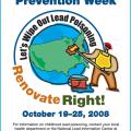 National Lead Poisoning Prevention Week poster
