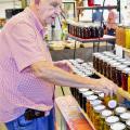 Claude Jones of Brandon sells canned and baked goods at the Mississippi Farmers Market in Jackson made in his home-based business, Old Fashioned Taste. (Photo by MSU Ag Communications/Scott Corey)