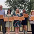 Wayne County, Mississippi 4-H’ers display their first place award plaques earned at the National Wildlife Habitat Education Program contest.