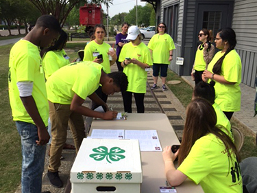 Participants sign in